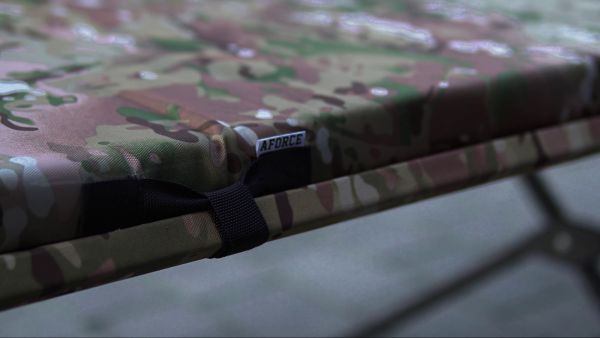 Ліжко військове розкладне розмір 196x67 см з матрацем зразок НАТО олива